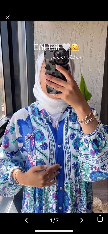 diğer Beden çeşitli Renk Merin çiçek desen pamuklu elbise