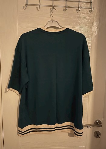 Koyu Yeşil Baskılı erkek Tişört - Görsel 2