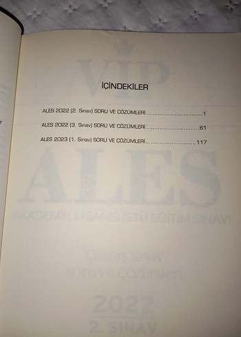 ALES 2023 Son 3 Sınav Çıkmış Sorular Kitabı - Görsel 2