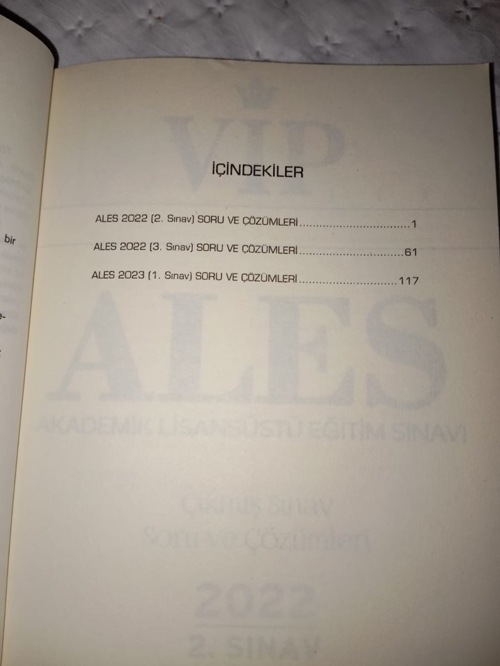 ALES 2023 Son 3 Sınav Çıkmış Sorular Kitabı - Görsel 2