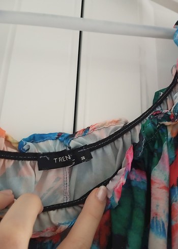 Kadın Çok Renkli Mini Bluz - Görsel 3