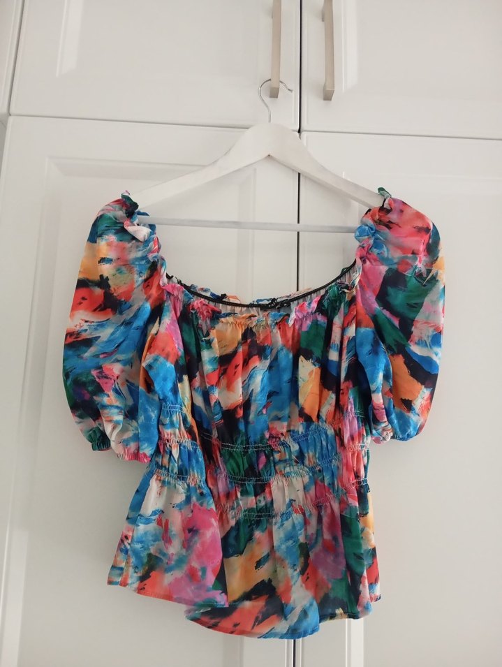 Kadın Çok Renkli Mini Bluz - Görsel 2