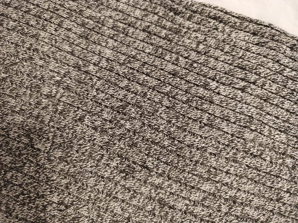 Gri Örgü Boğazlı Kadın Kazak - Görsel 4