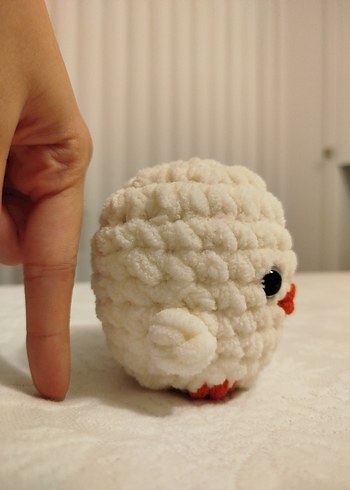 Amigurumi Beyaz Ördek Oyuncak - Görsel 3