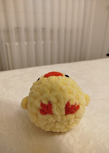Amigurumi Sarı Tüylü Ördek Oyuncak - Görsel 4