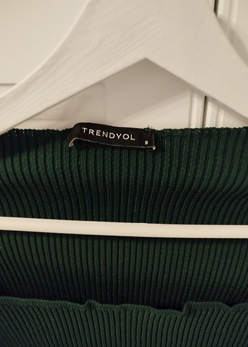 Yeşil Fitilli Uzun Kollu Triko Kazak - Görsel 3