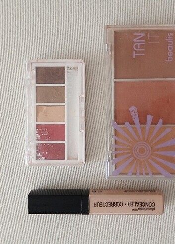  Beden Far paleti, bronzer kontür paleti, kapatıcı