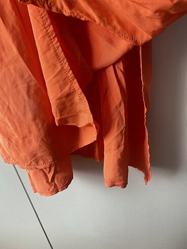 s Beden turuncu Renk Adil ışık yavru agzi uzun elbise
