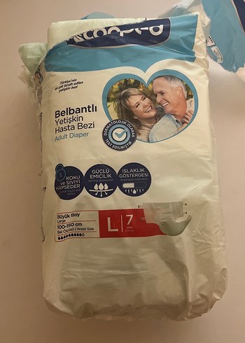 Belbantlı Yetişkin Hasta Bezi Büyük Boy L/6 adet