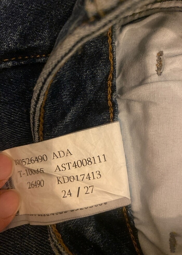 Mavi taşlı kot - Görsel 3