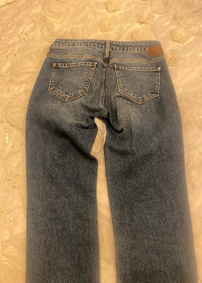 Mavi taşlı kot - Görsel 5