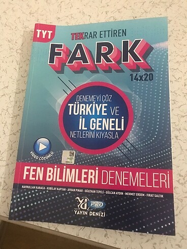 Yayın denizi pro tyt fen bilimleri denemeleri
