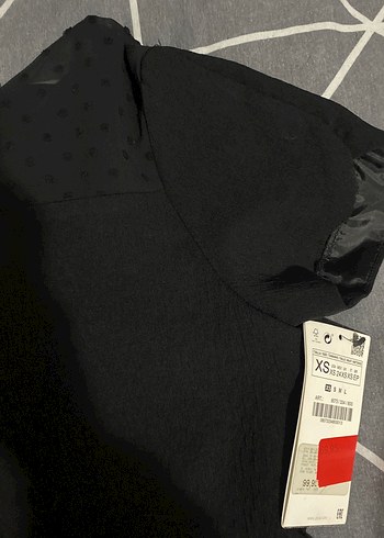 Düğmeli Siyah Mini Tulum - Görsel 3