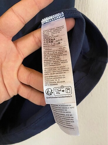 m Beden lacivert Renk Levis erkek tshirt