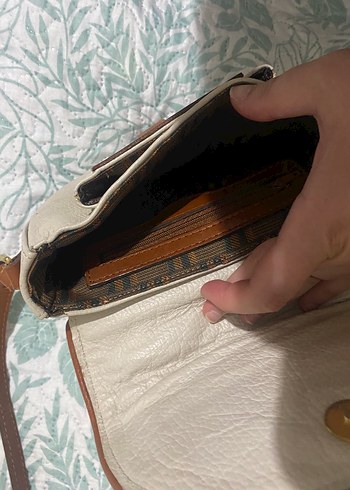 Bej Deri Minimalist Kadın Çanta - Görsel 2