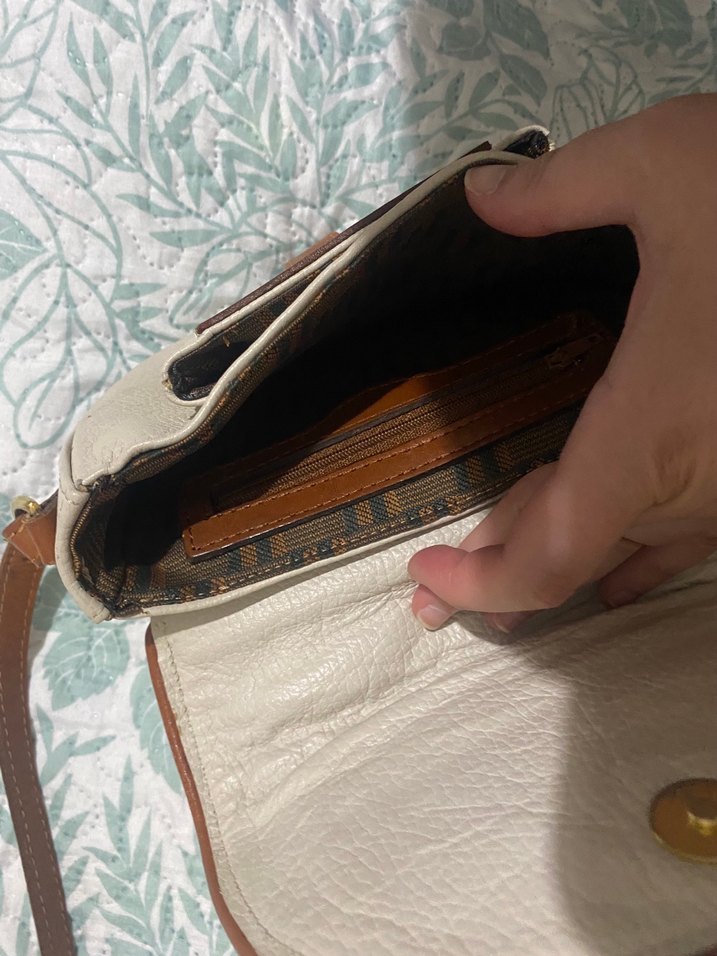 Bej Deri Minimalist Kadın Çanta - Görsel 2