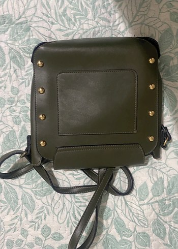 Kahverengi Kamuflaj Desenli Deri Kadın Çanta - Görsel 2