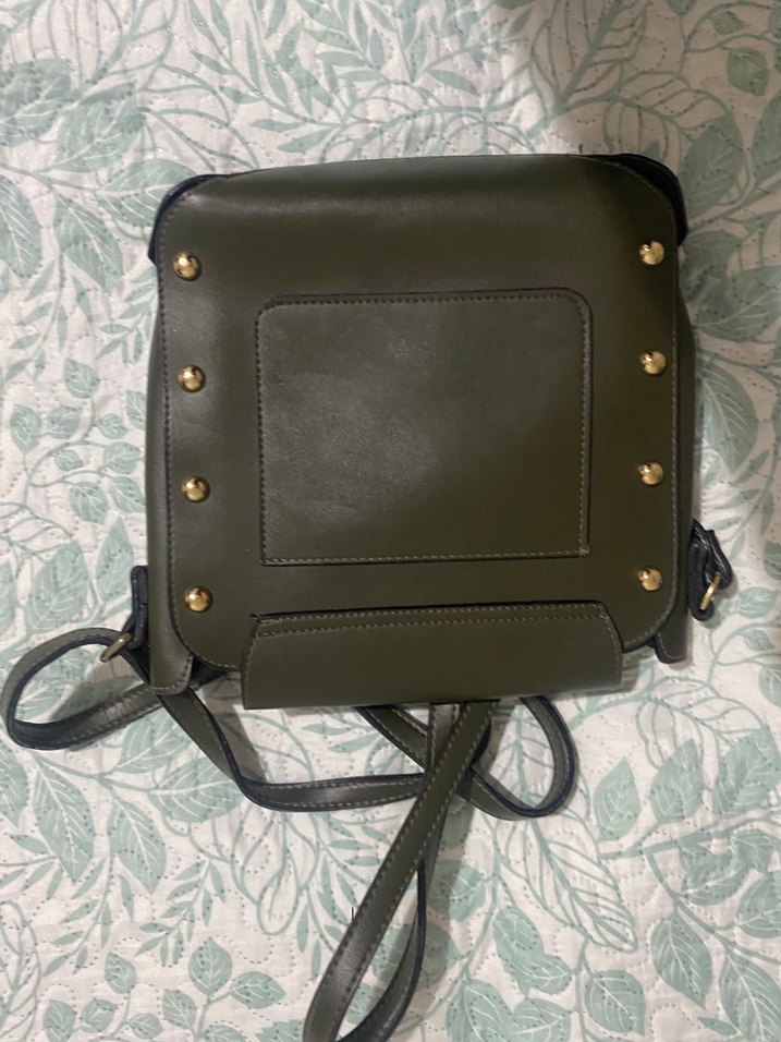 Kahverengi Kamuflaj Desenli Deri Kadın Çanta - Görsel 2