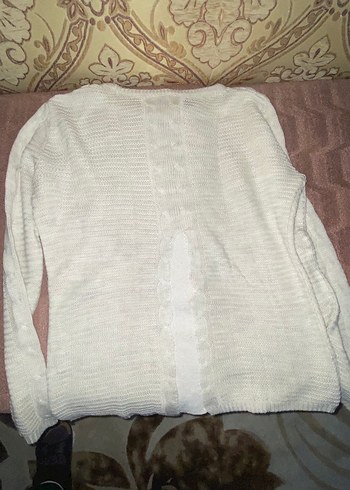 Beyaz Triko Kadın Kazak - Görsel 3