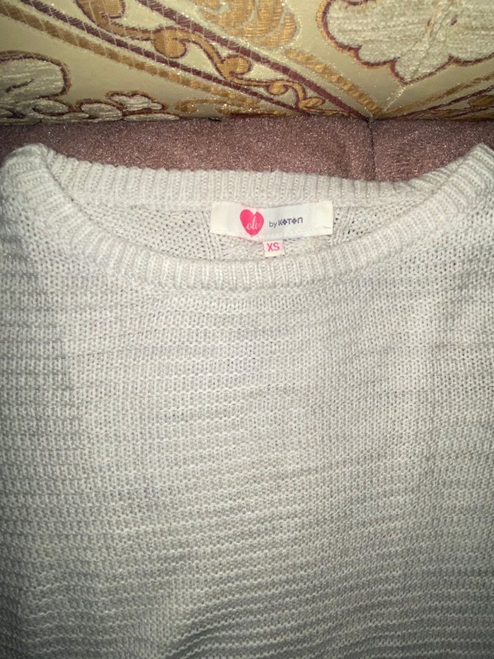 Beyaz Triko Kadın Kazak - Görsel 2