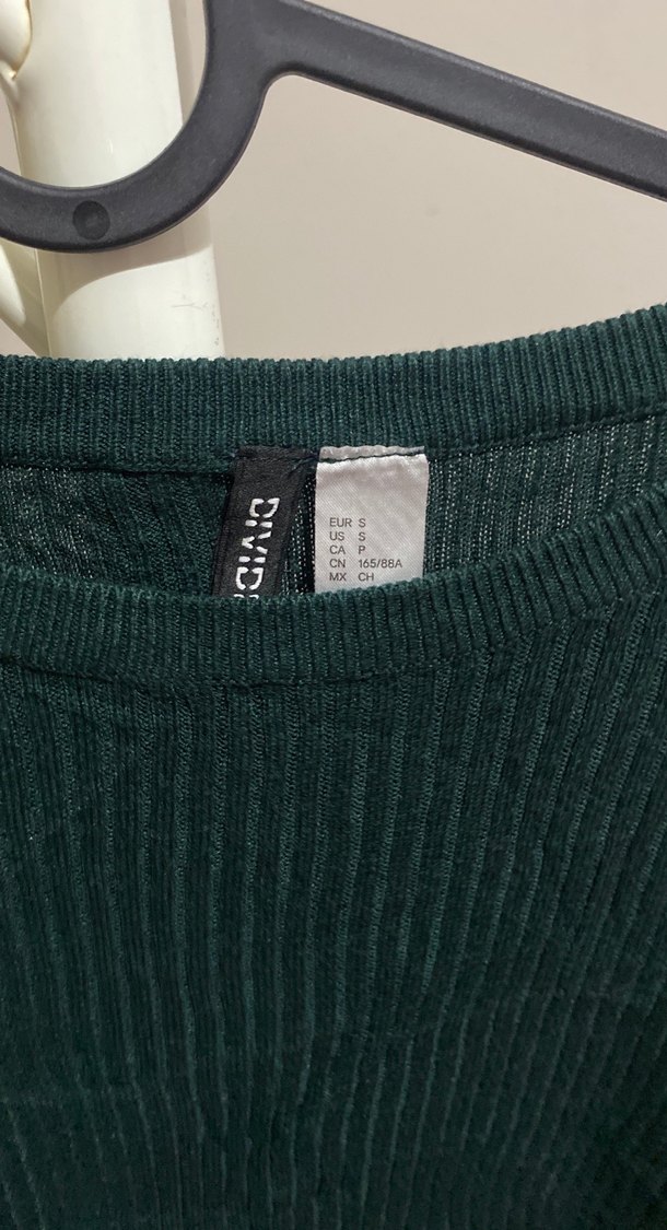 Kadın Yeşil İnce Triko Kazak - Görsel 2