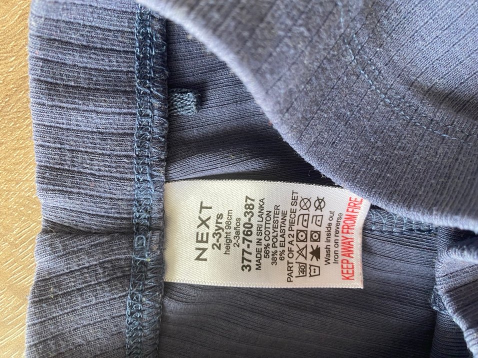 Mavi Fitilli kız çocuk tayt, 2-3 yaş - Görsel 2