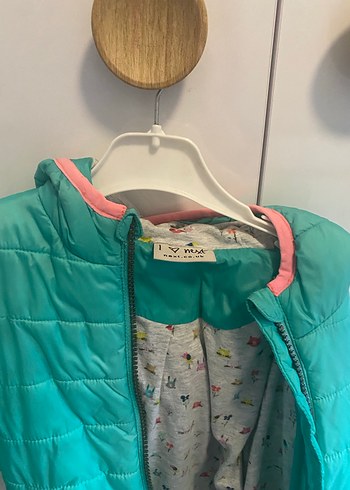 Kız Çocuk Turkuaz Fermuarlı Mont, 1.5-2 yaş - Görsel 2