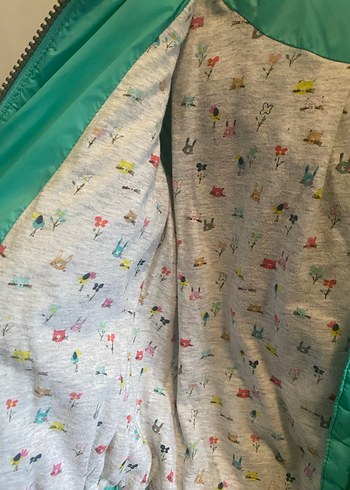 Kız Çocuk Turkuaz Fermuarlı Mont, 1.5-2 yaş - Görsel 4