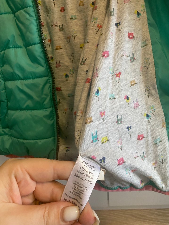 Kız Çocuk Turkuaz Fermuarlı Mont, 1.5-2 yaş - Görsel 5