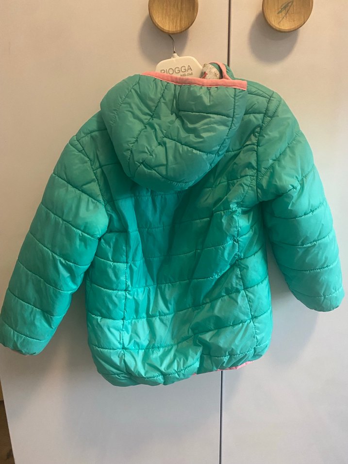 Kız Çocuk Turkuaz Fermuarlı Mont, 1.5-2 yaş - Görsel 3