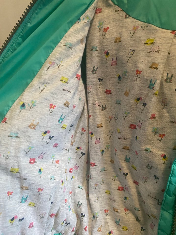 Kız Çocuk Turkuaz Fermuarlı Mont, 1.5-2 yaş - Görsel 4