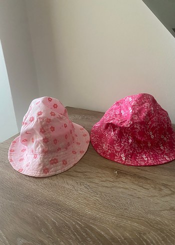 İkili kız bebek şapka, 50cm - Görsel 2