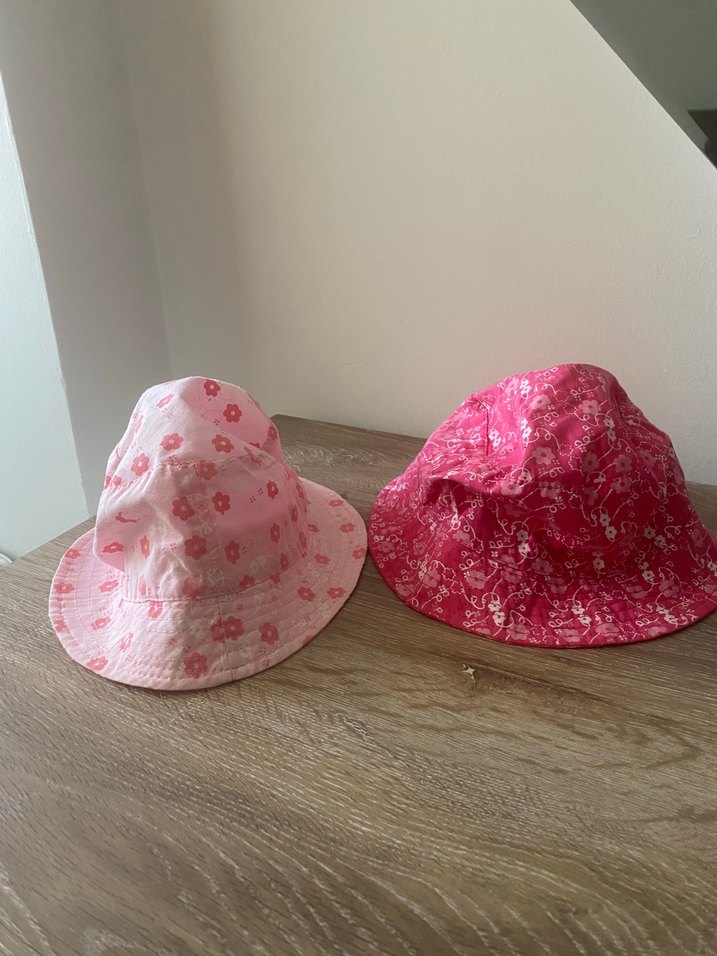 İkili kız bebek şapka, 50cm - Görsel 2