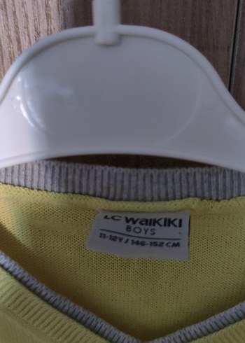 11-12 Yaş Beden Pastel Sarı Erkek çocuk Triko