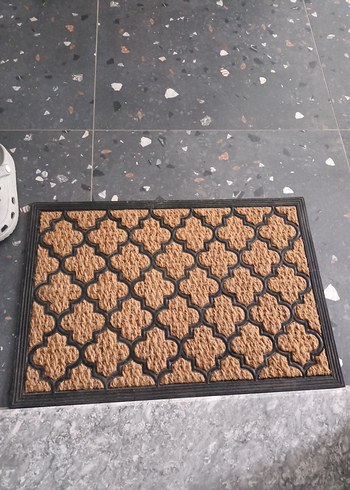 Kahverengi Yılan Desenli kapı önü paspasi