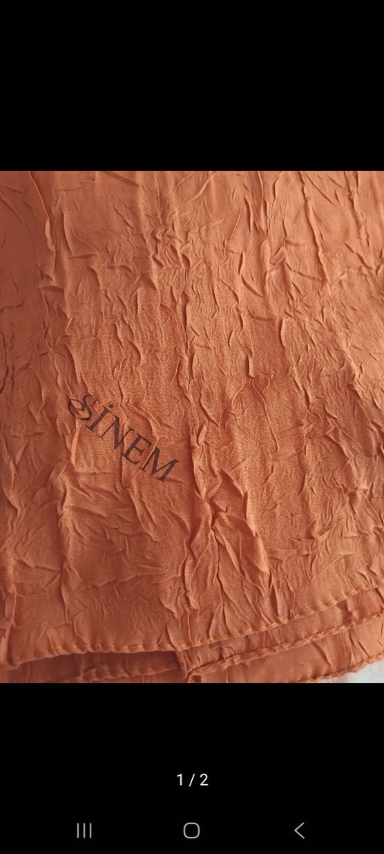 kremit rengi eşarp sıfır - Görsel 2