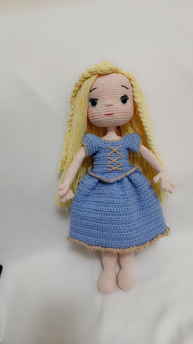 Mavi El Örgüsü Bebek - Görsel 2