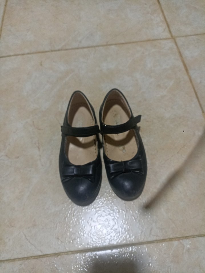 Kız Çocuk Siyah Tokalı Babet Ayakkabı - Görsel 2