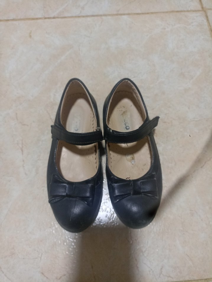 Kız Çocuk Siyah Tokalı Babet Ayakkabı - Görsel 3