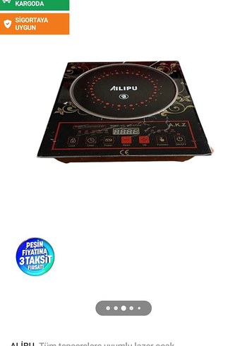 Alipu Siyah Lazer Ocak - Görsel 2