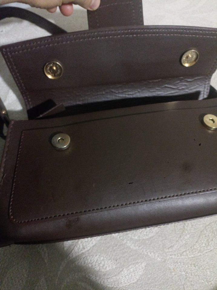 Kahverengi Deri Kadın Çanta - Görsel 3