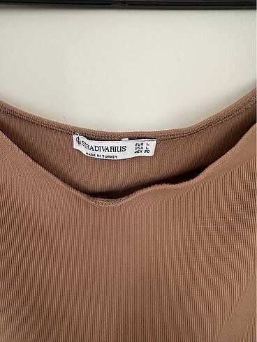 l Beden Stradivarius kayık yaka bluz