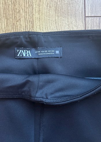 Siyah parlak  Elastik Spor Tayt - Görsel 2