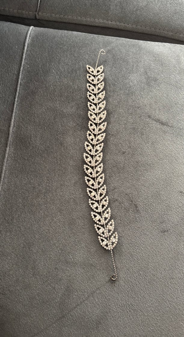 Gri Metal Taşlı Saç Aksesuarı - Görsel 3