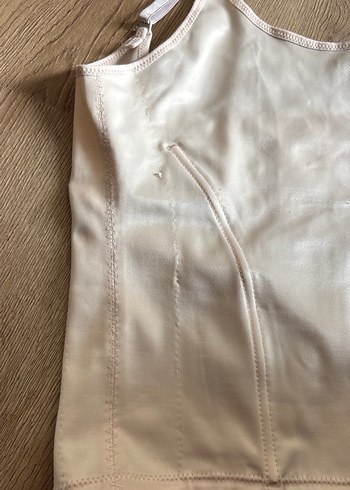 Ten rengi Straplez Kadın Büstiyer korse - Görsel 5