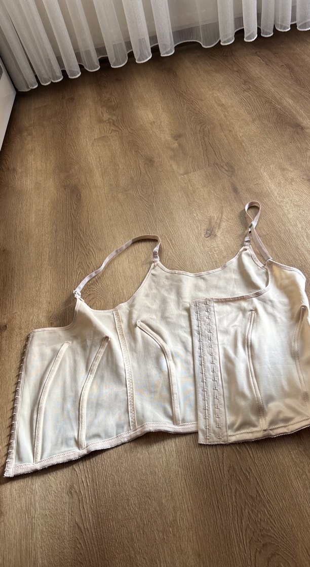 Ten rengi Straplez Kadın Büstiyer korse - Görsel 2