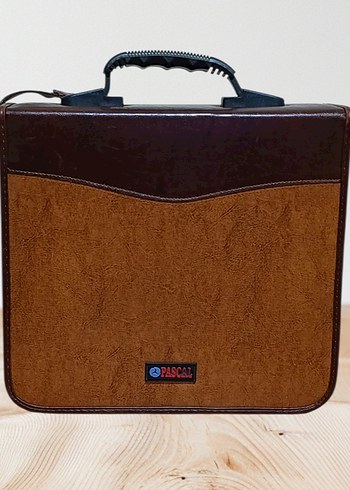 Fermuarlı Kahverengi  Cd Çantası - Görsel 4