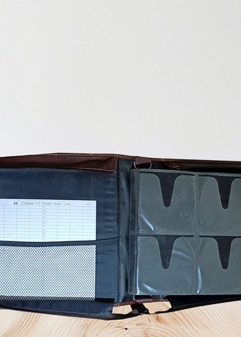 Fermuarlı Kahverengi  Cd Çantası - Görsel 2