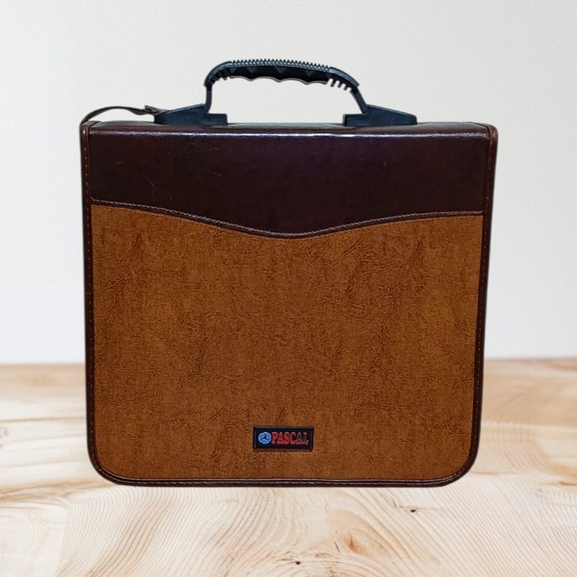 Fermuarlı Kahverengi  Cd Çantası - Görsel 4