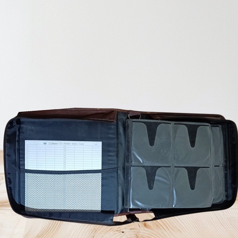 Fermuarlı Kahverengi  Cd Çantası - Görsel 2